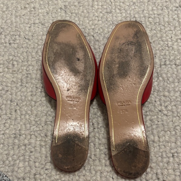 Prada Women's Red flat sandals - Picture 10 of 10